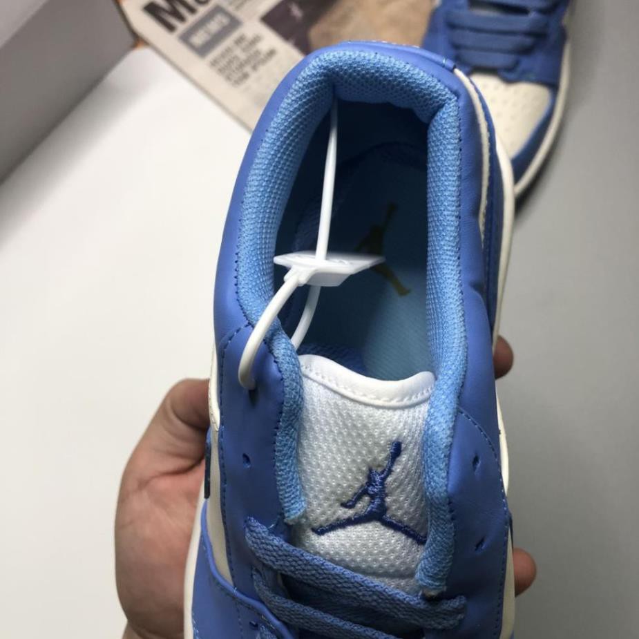 Giày Air Jordan 1 Low, Giày Thể Thao JD1 Xanh Dương Cổ Thấp Nam Nữ Full Box Bill