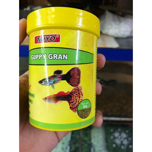 Thức ăn hàng ngày dành cho cá bảy màu và các loại cá nhỏ khác TAIYO GUPPY GRAN 80g