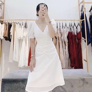 Đầm váy freesize nhúng eo 3 màu