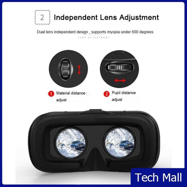 3D Glasses Virtual Reality Headset VR Box Goggles for Android iPhone Samsung