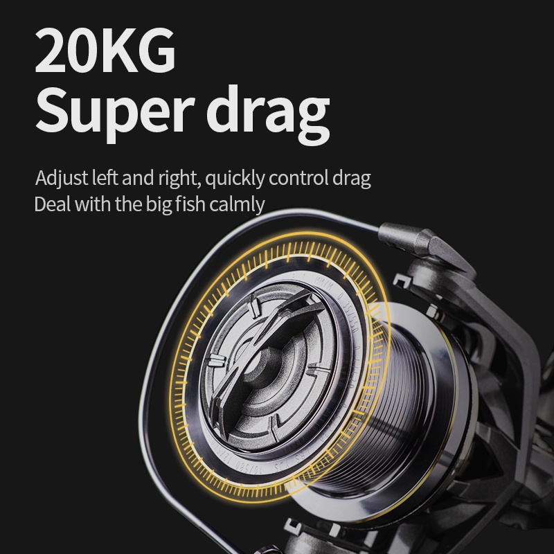 NGK Máy Câu Cá 10000 12000 14000 8000 9000 Max Drag 20KG Chất Lượng Cao