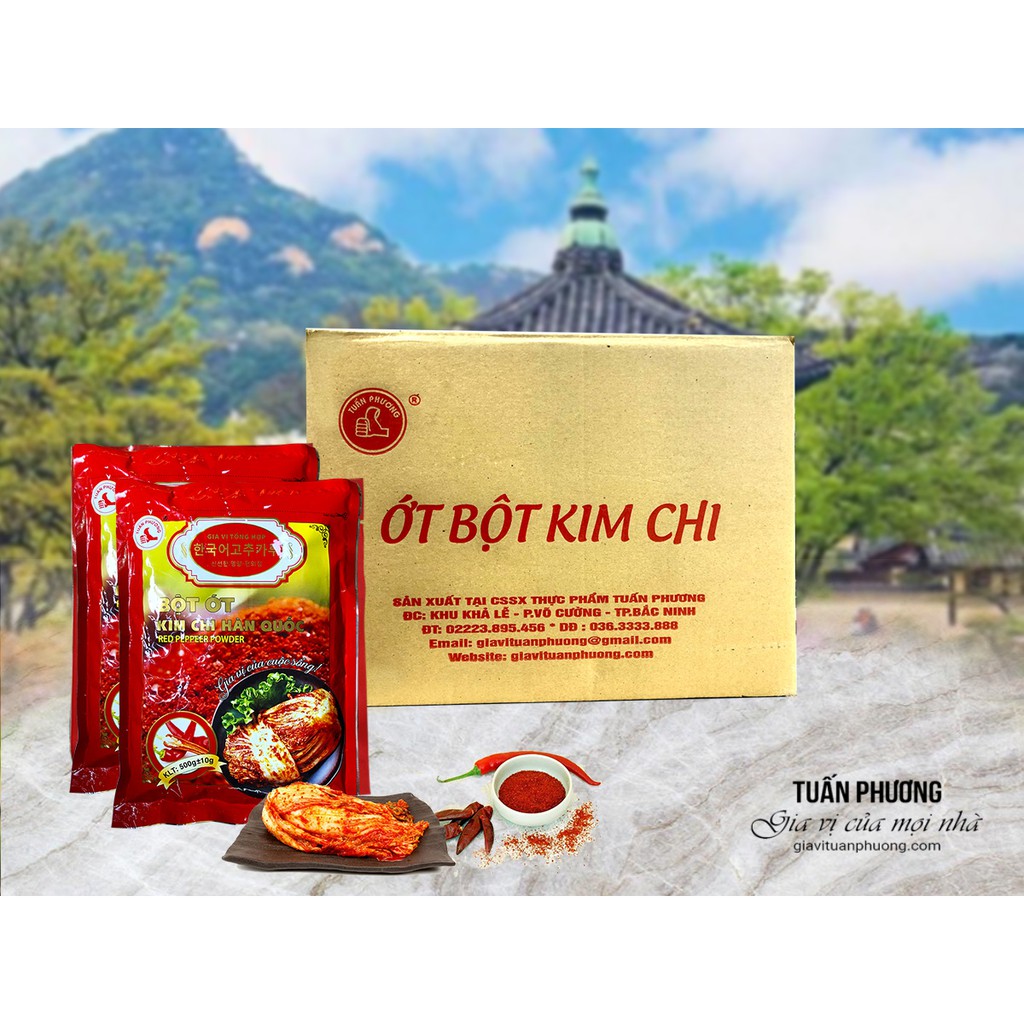 Ớt Bột Hàn Quốc Tuấn Phương 500 Gam ( Gói )