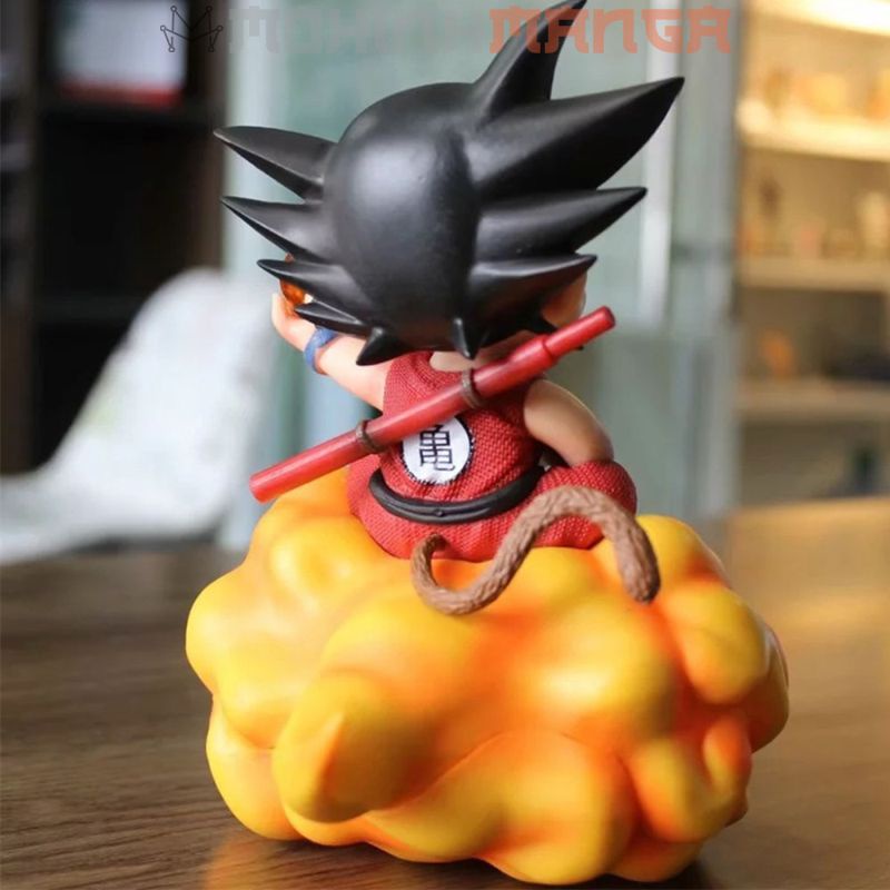 [CÓ QUÀ TẶNG] Mô hình figure Bảy Viên Ngọc Rồng Dragon Ball Son Goku cưỡi mây đồ chơi khỉ con trang trí 18cm