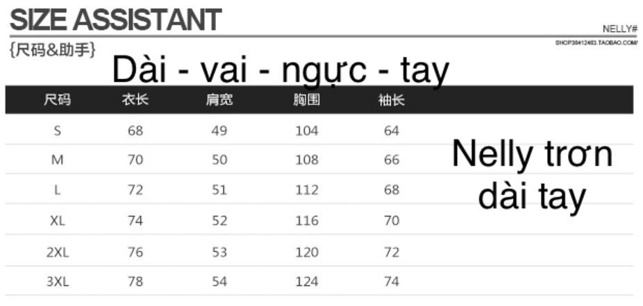 Áo dài tay Nelly sale