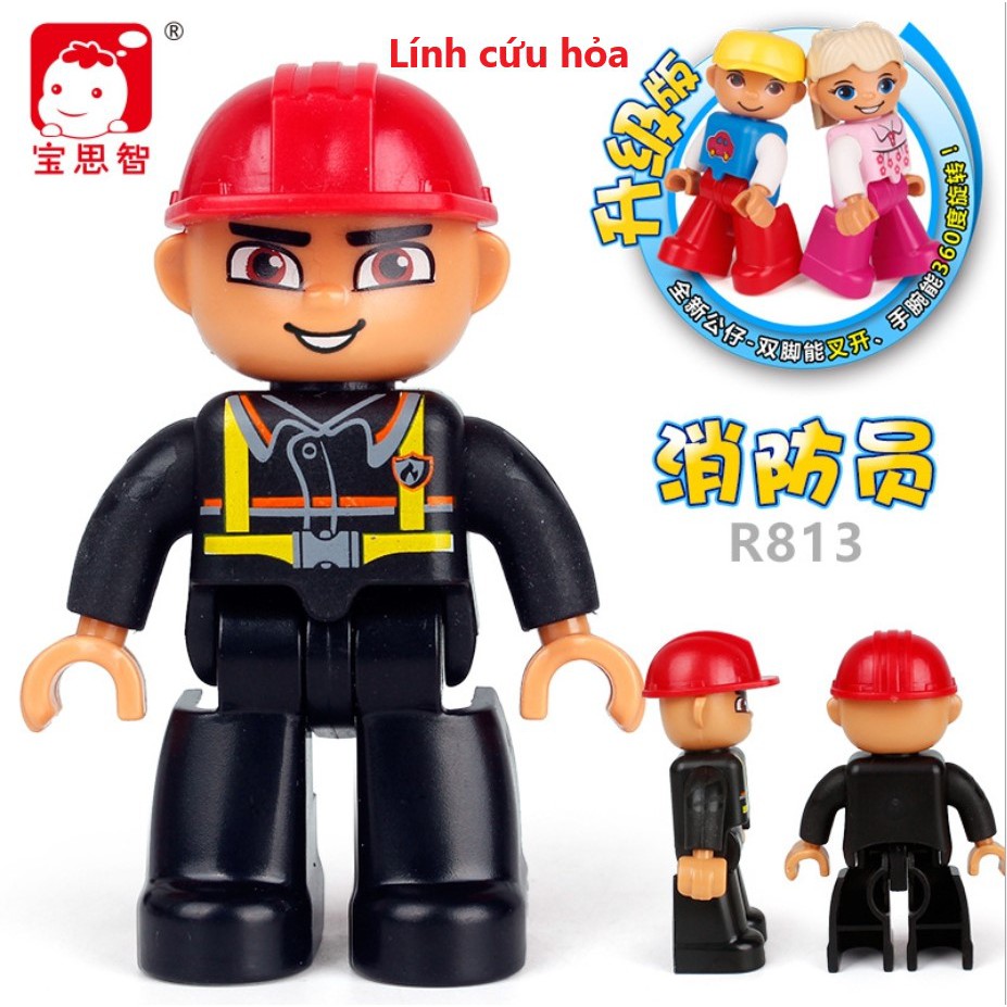 Hãng Baosizhi - Các nhân vật minifigures tương thích với Lego Duplo (nhóm 2)