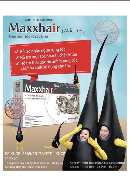 [Tích điểm chính hãng] Maxxhair - Hộp 30 viên