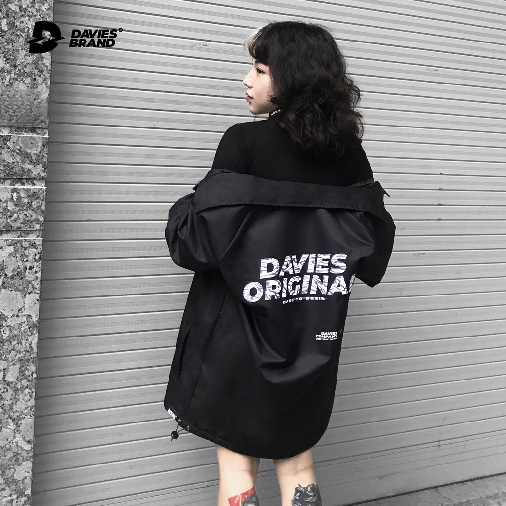 Áo khoác dù nam form rộng màu đen local brand DAVIES - Weapon Mark 2 Jacket