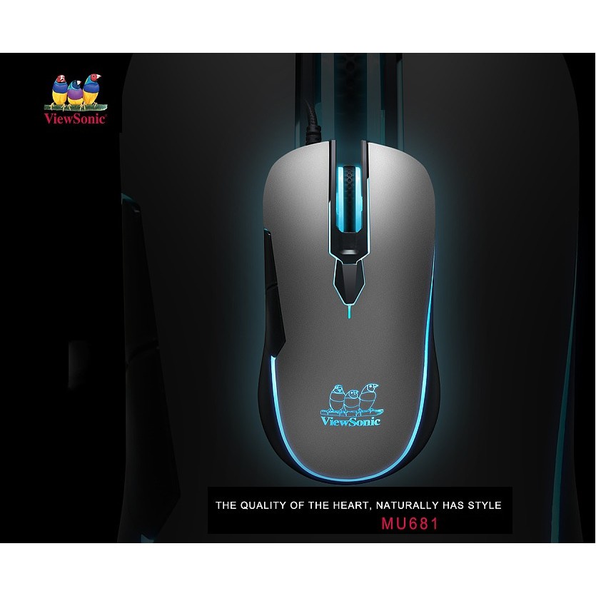 [TẶNG LÓT CHUỘT] Chuột gaming ViewSonic MU681 RGB 4000 DPI siêu chất lượng