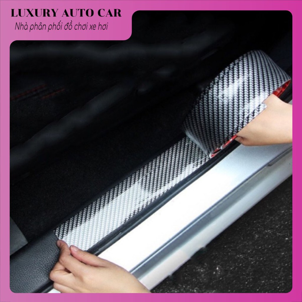 Nẹp Cacbon 5D Chống Va Đập (Cuộn 1m) Loại 1 Cao Cấp uy Tín Chất Lượng - Loại 1 dày dặn keo siêu chắc - Luxury autocar