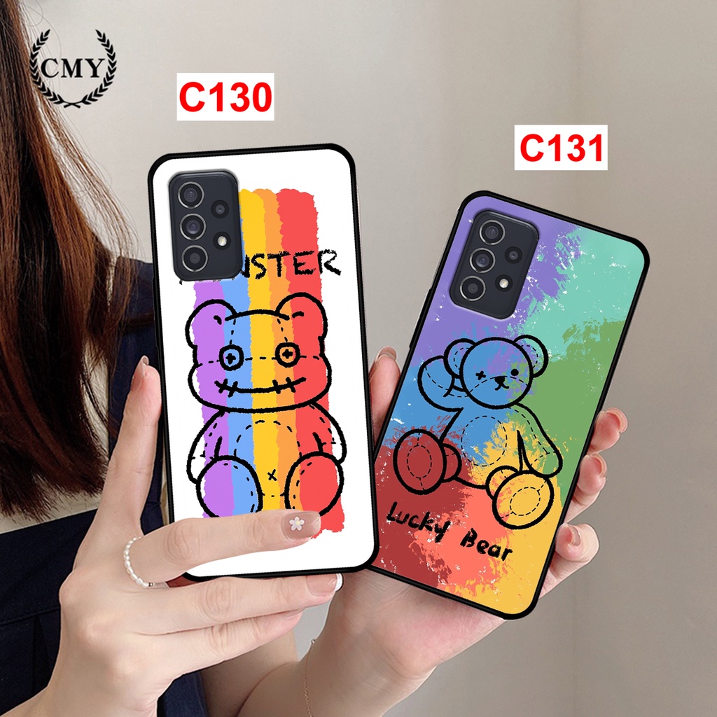 Ốp lưng Samsung A13 -  A23 - A33 - A32 - A52/A52s - A72 - A53 -  A73  GẤU CẦU VỒNG CỰC ĐẸP 2022