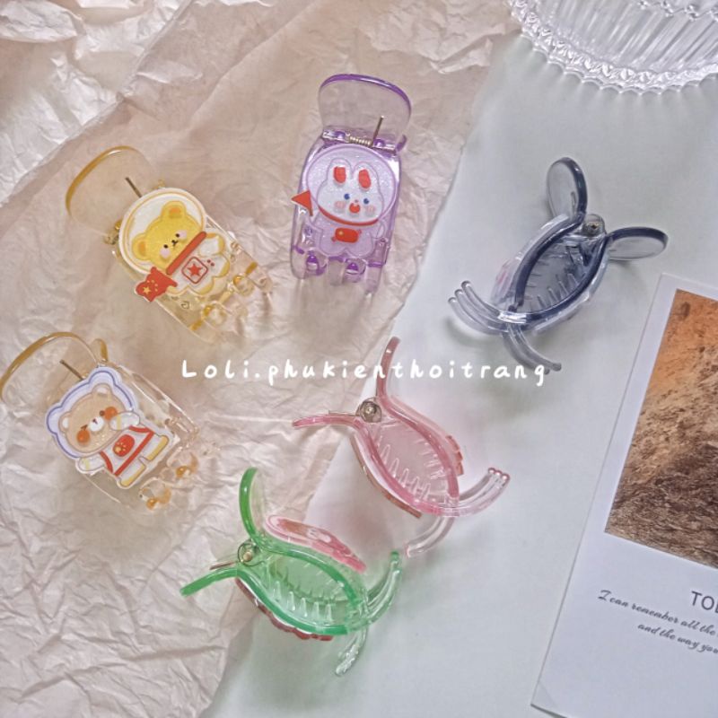 Kẹp Càng Cua Hình Hoạt Hình 5 Răng Cao Cấp - Loli.phukienthoitrang