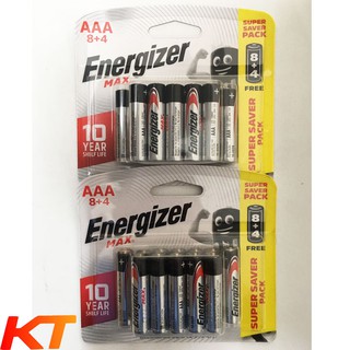 Pin AAA Energizer Alkaline Max BP8+4 Pin Tiểu LR03 (combo 24 viên)