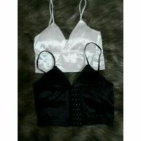Áo Bra Satin 2 dây phi bóng 8 nấc cài