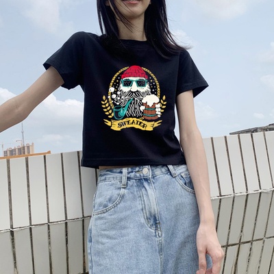 Áo Thun Tay Ngắn Phong Cách Hàn Quốc Thời Trang Mùa Hè Hàng Mới 271d938 Dành Cho Bạn Nữ