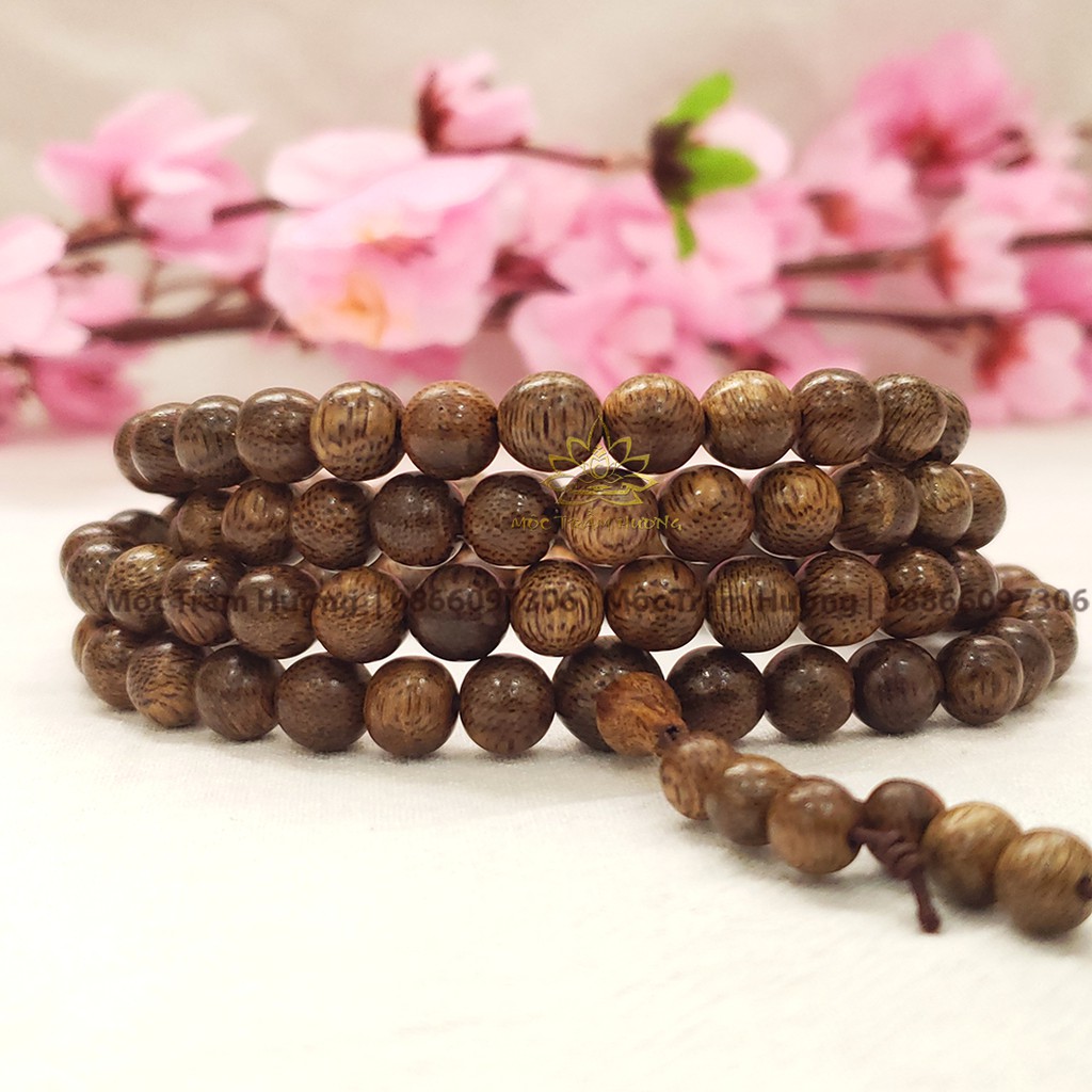 Vòng Tay Trầm Hương MTH JEWELRY Chuỗi Tràng Hạt 108 6/7/8mm Trầm Tốc Việt (COMBO 4) | Mộc Trầm Hương