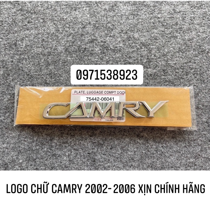 LOGO CHỮ NỔI CAMRY 2002-2006 XỊN CHÍNH HÃNG 7544206041