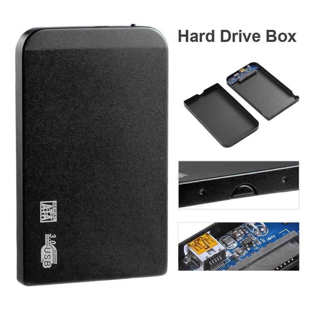 Ultra Thin 2.5in USB3.0 SATA SSD HDD Hard Drive Case Aluminum Enclosure Box