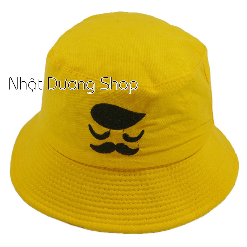 Nón tai bèo bộ râu vành nhỏ - Vàng Đen thích hợp cho nam và nữ