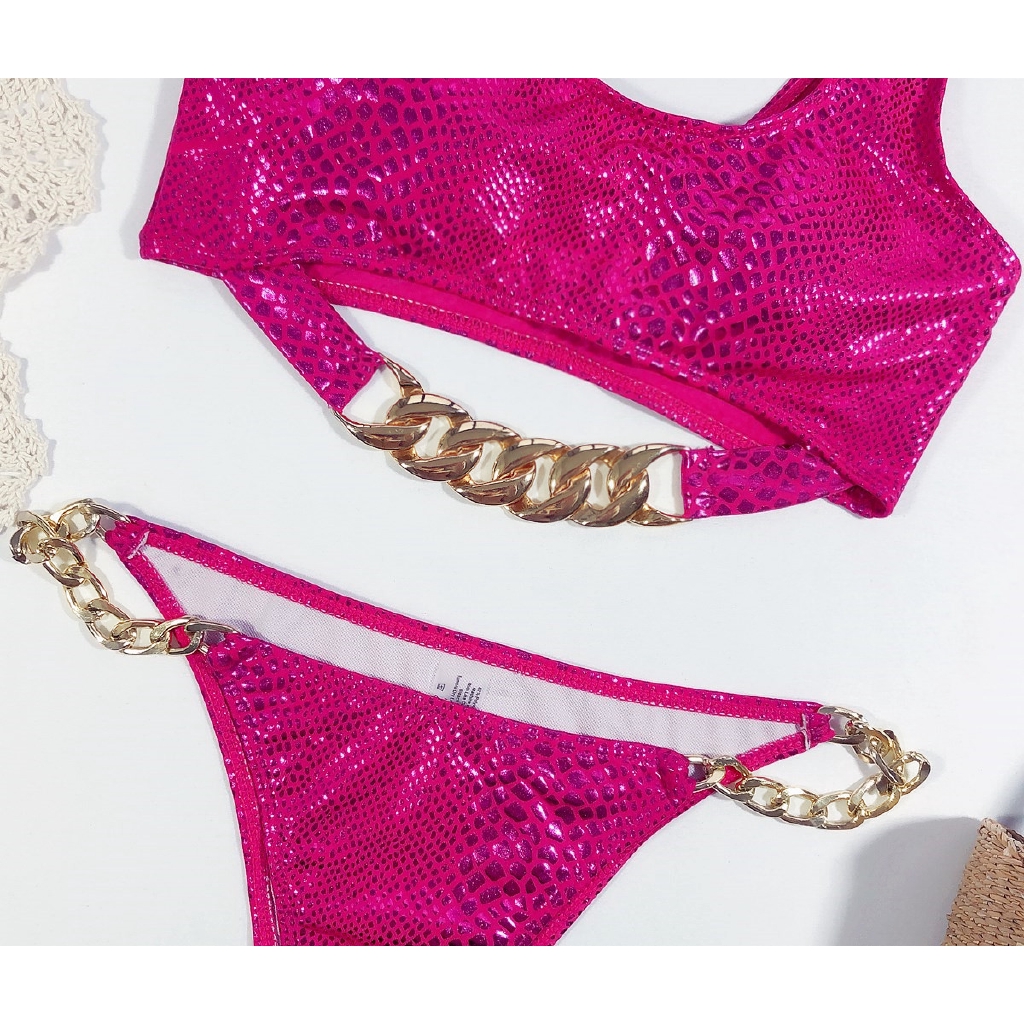Bikini họa tiết da rắn sành điệu gợi cảm cho nữ | BigBuy360 - bigbuy360.vn