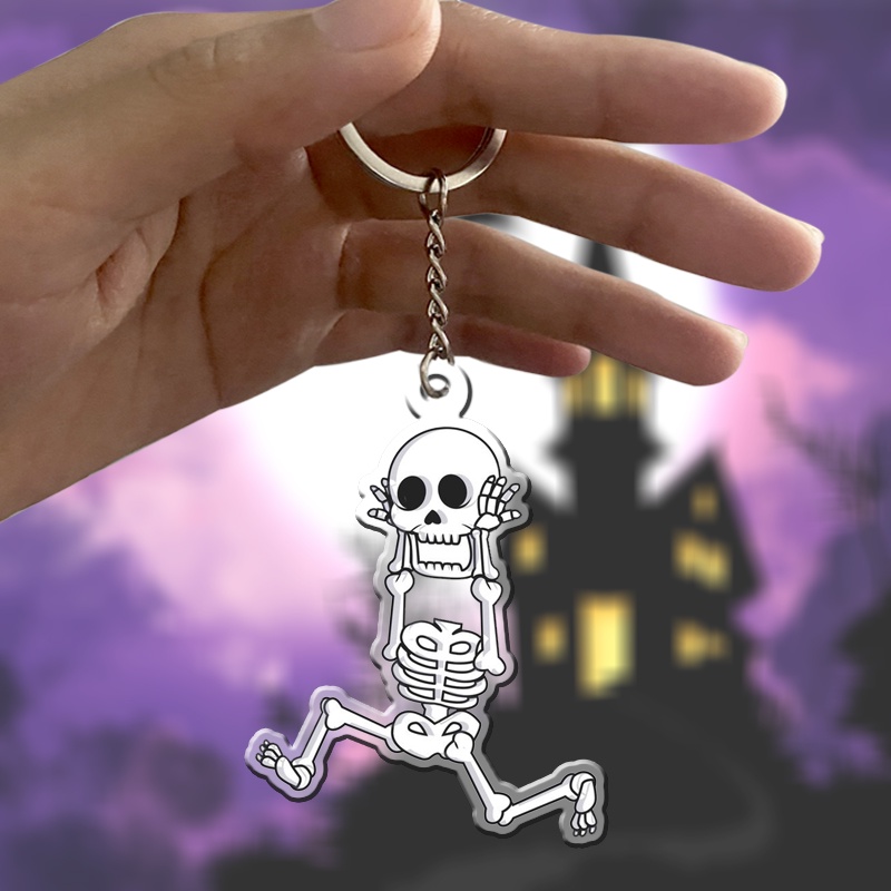 Móc khoá HALLOWEEN độc lạ làm quà tặng, quà nhóm, câu lạc bộ, quà lưu niệm, quà sự kiện ý nghĩa, móc khoá mica