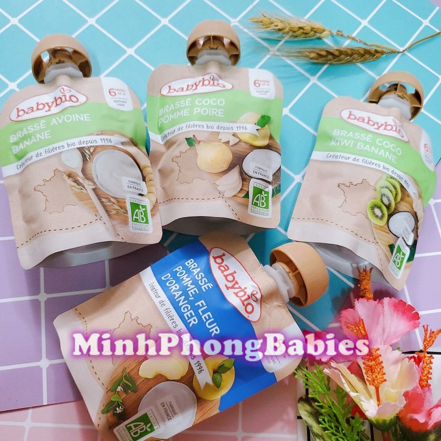 Sữa Chua Trái Cây Hữu Cơ Babybio Cho Bé Từ 6m