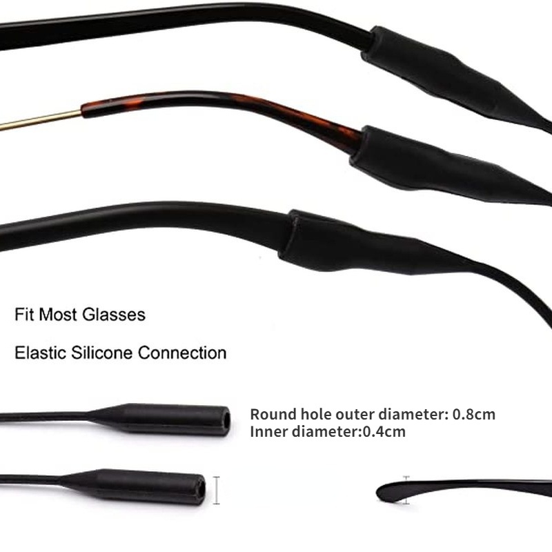 Dây Silicone Giữ Mắt Kính Co Giãn Chống Trượt Chống Thất Lạc Cho Người Lớn Và Trẻ Em