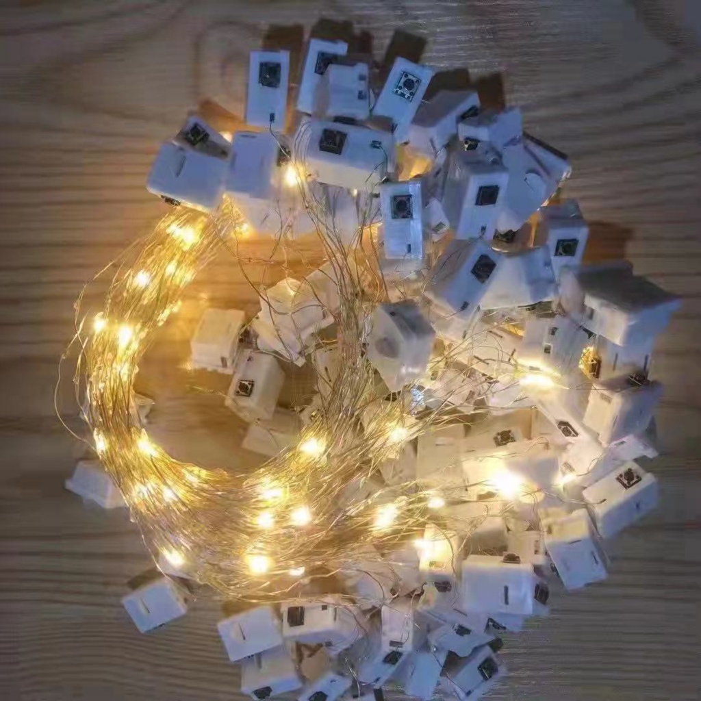 Dây Đèn LED Trang Trí Fairylight Có Sẵn Pin, Dây Đèn Dài 0.5m-1m-2m-3m