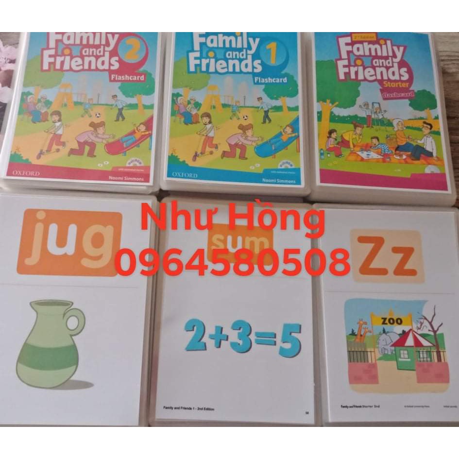 Flashcard Family and friends starter, 1234 2nd ép plastic