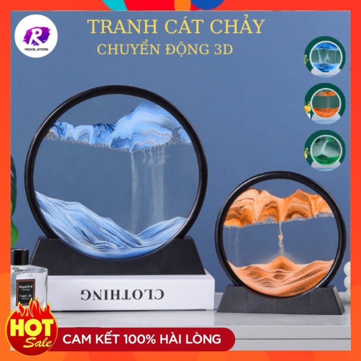 Tranh cát chuyển động 3D nghệ thuật,trang trí phòng khách ,bàn làm việc ,làm quà tặng
