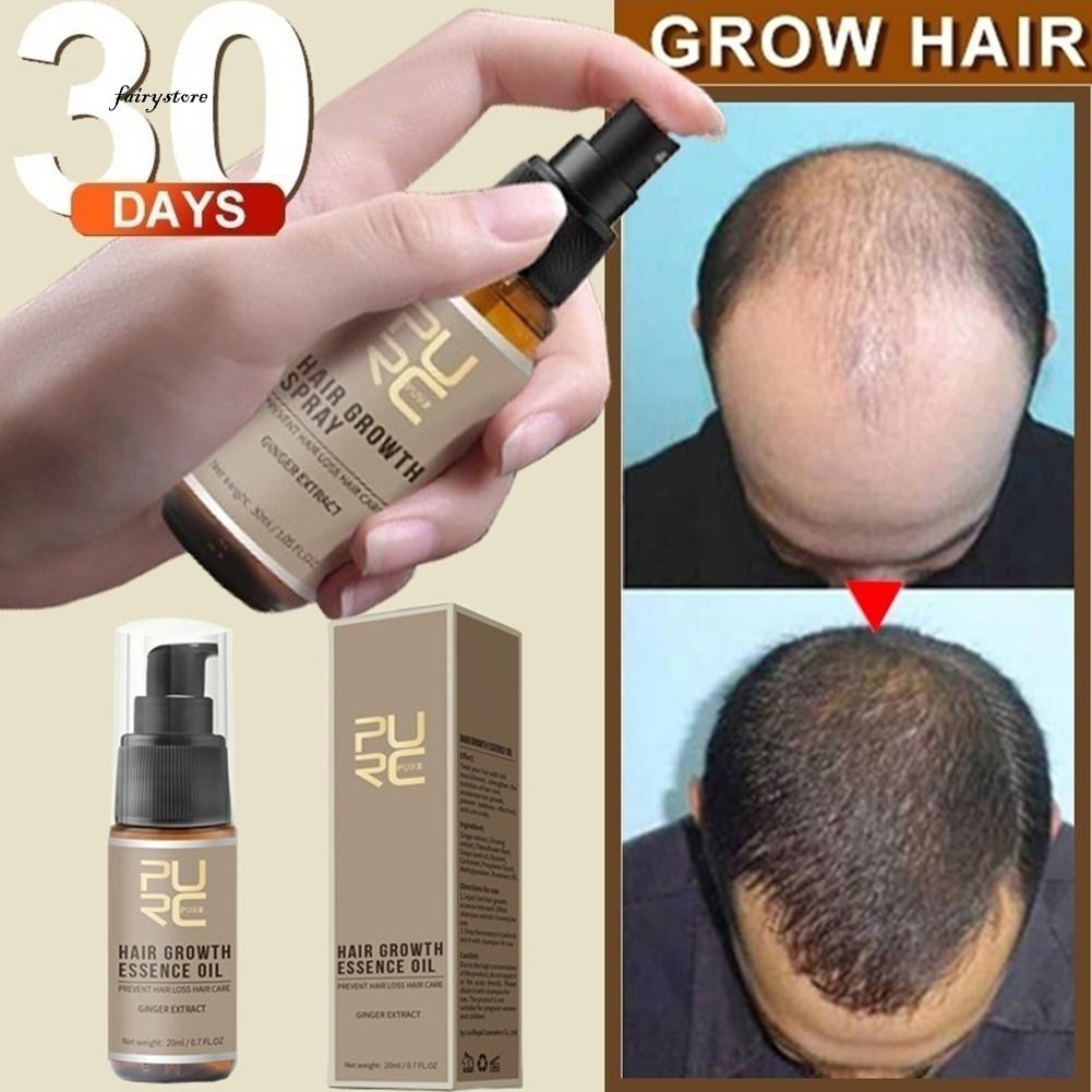 [Hàng mới về] Tinh dầu kích thích mọc tóc dạng xịt dưỡng ẩm chống rụng tóc hiệu PURC thể tích 20ml