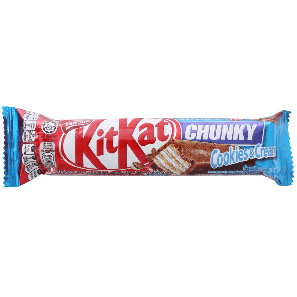 Bánh xốp phủ socola KitKat Chunky gói 38g