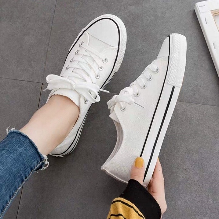 Free ship giày thể thao cổ thấp nữ chất vải đẹp siêu xinh 109