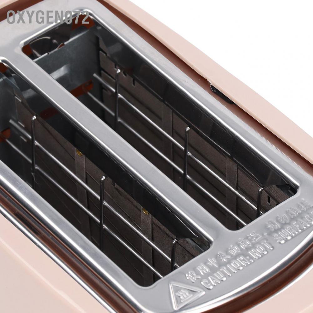 Máy Nướng Bánh Mì 2 Lát Tự Động Làm Nóng Nhanh Có Khay Tháo Rời Cho Gia Đình/Quán Cafe EU 220