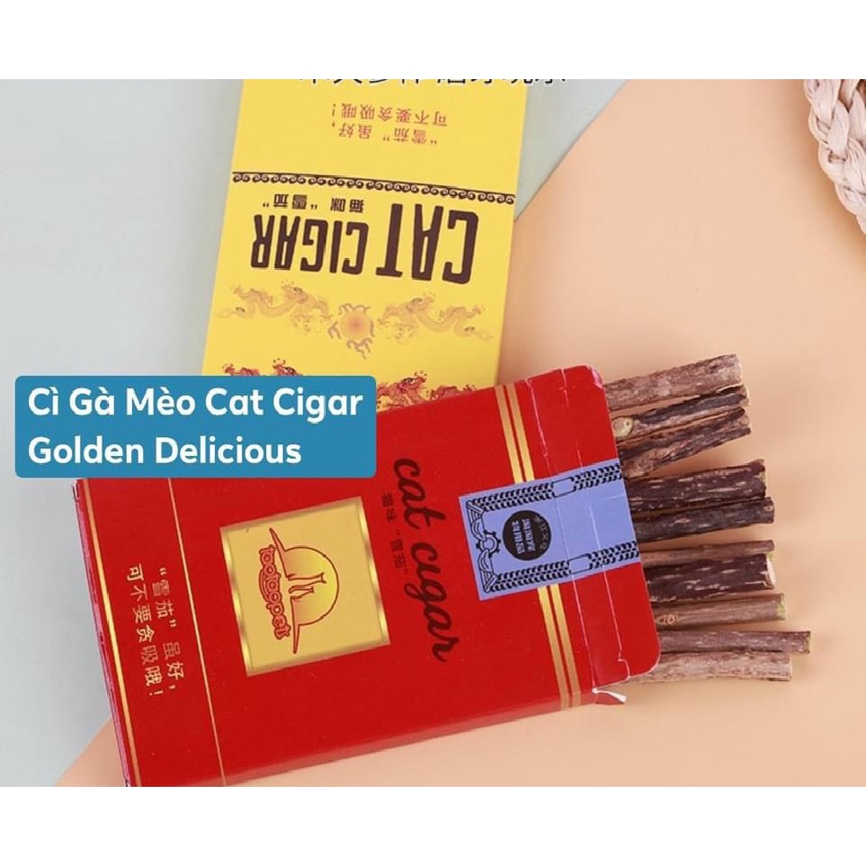 Xì Gà Cigar Cho Mèo - Khử Mùi Hôi Miệng Cho Mèo - Tốt Cho Hệ Tiêu Hóa - Khử Búi Lông Trong Ruột