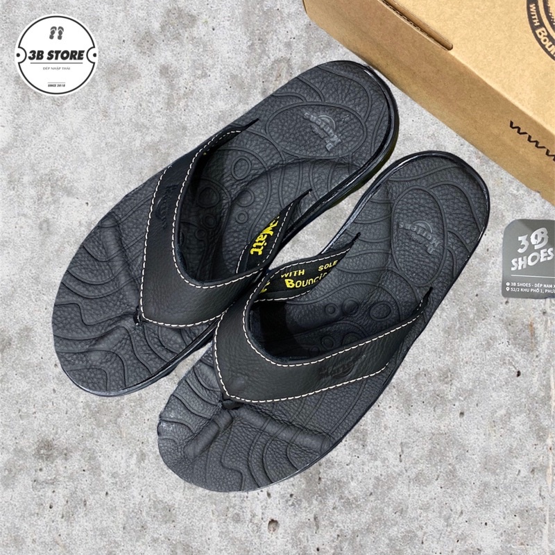 Dép Nam da bò, Dép Xỏ Ngón ⚡️FREESHIP⚡️Dr.Martens 2A92 Cao Cấp, Siêu Êm, Siêu Bền FULLBOX