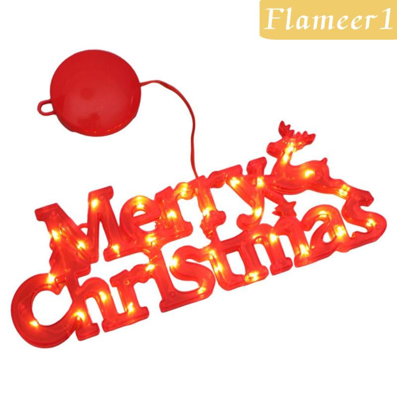 [Flameameer1] Đèn LED Hình Chữ Merry Christmas Trang Trí Giáng Sinh