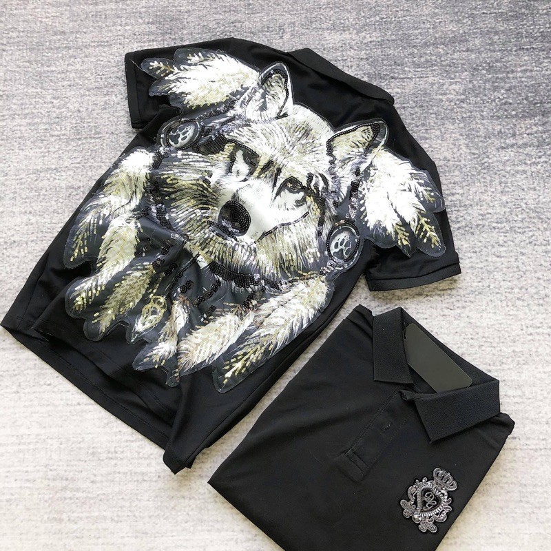 Áo Polo DG sói thêu kim sa cực chất - Áo thun nam cổ bẻ chất | BigBuy360 - bigbuy360.vn