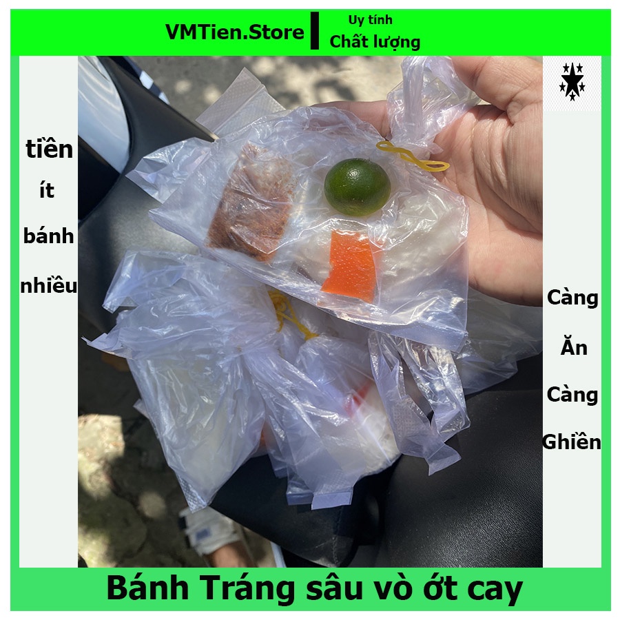 Bánh tráng ớt cay sâu vò muối nhiển phơi sương tây ninh