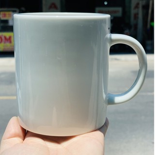 Set 5 cốc sứ trắng có quai gốm Bát Tràng