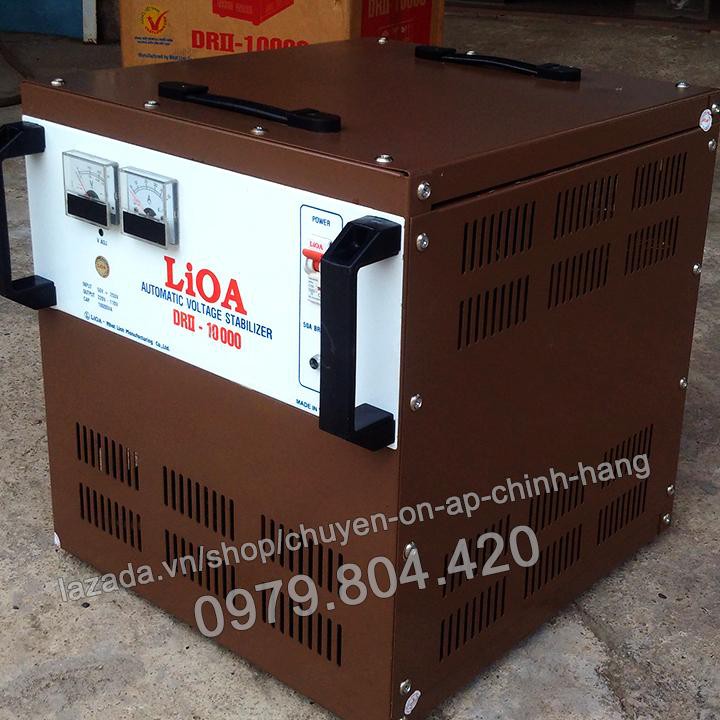 Ổn Áp Lioa 10KVA 1 Pha Dải 50-250V, 10.000-DRII Bảo Hành 4 Năm