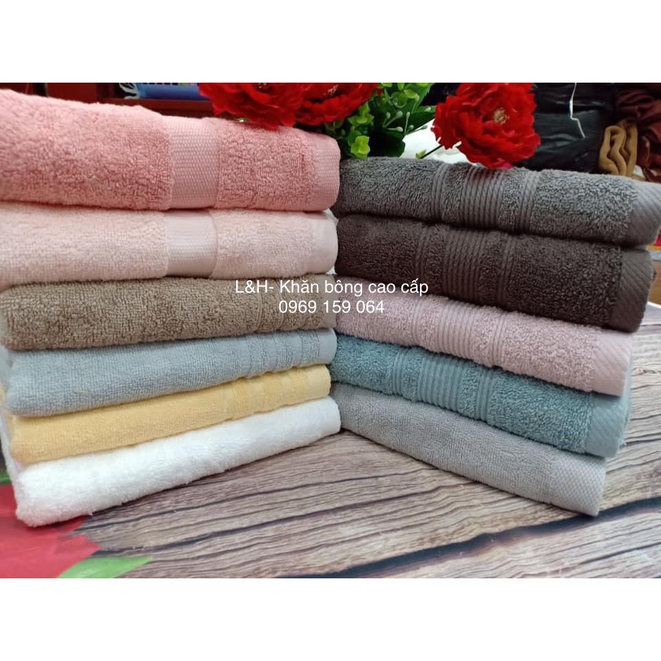 khăn tắm, khăn lau đầu cotton xuất Châu Âu dư 40* 80cm [Loại đẹp]