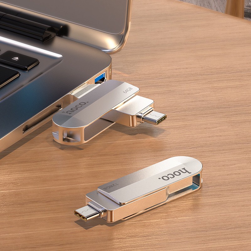 USB3.0 có 2 chân cắm USB+ Type-C Hoco UD10 16GB/32GB/64GB/128GB