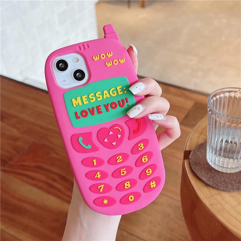 Ốp Điện Thoại Silicone Mềm Chống Sốc In Hình Hoạt Hình 3D Cho iPhone 11 12 13 Pro Max iPhone 6 7 8 Plus X XR XS Max