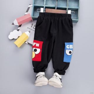 Quần cotton ống rộng in họa tiết hoạt hình cho bé trai