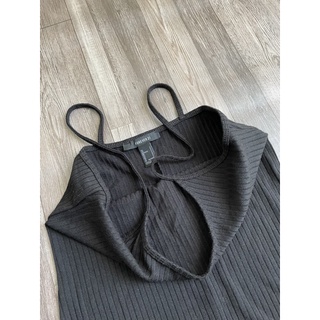 Đầm body 2 dây thun gân
