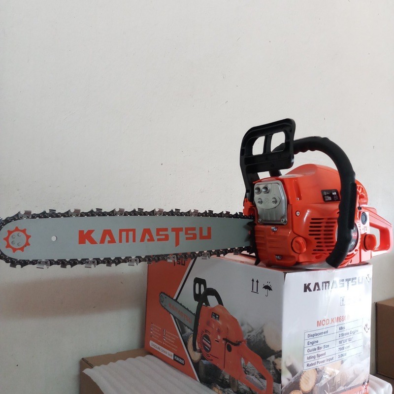Siêu khoẻ🔔 máy cưa xích chạy xăng KAMASTSU-6800🔔Chính hãng.