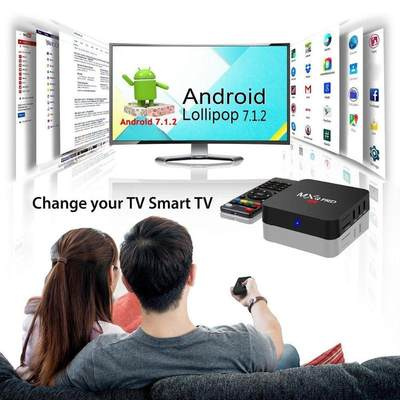 MXQ PRO Android 7.1 TV Box Quad Core 1+8G 4Kx2K WIFI Set-top