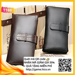 VÍ Da Bò Cầm Tay T168-Thiết Kế Thời Trang- Kiểu Dáng Sang Trọng