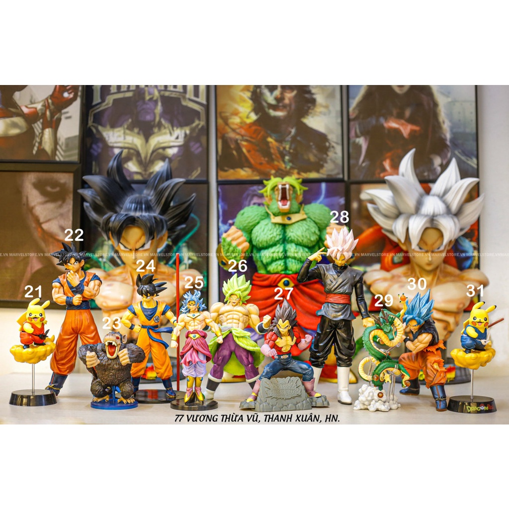Mô hình Dragon Ball -Nhân vật DragonBall-Gogeta-SonGoku-Broly-Vegeta-SuperSaiyan-Vegito - rồng namek
