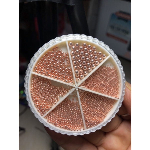 Khay Bi Kim Loại Mix Size Bạc,Vàng,Hồng